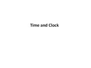 Time and Clock