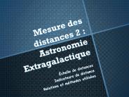 Mesure des distances 2 : Astronomie Extragalactique