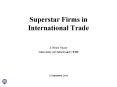 Superstar Firms in International Trade PowerPoint PPT Presentation