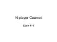 N-player Cournot PowerPoint PPT Presentation