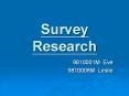 Survey Research PowerPoint PPT Presentation