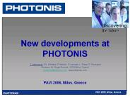 New developments at PHOTONIS