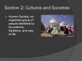 Section 2: Cultures and Societies PowerPoint PPT Presentation