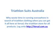 Triathlon Suits Australia - Versal.com.au