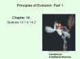 Principles of Evolution: Part 1 PowerPoint PPT Presentation
