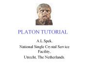 PLATON%20TUTORIAL