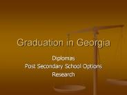 Graduation in Georgia