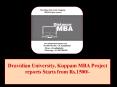 Dravidian University, Kuppam MBA Project reports Starts from Rs.1500/- PowerPoint PPT Presentation