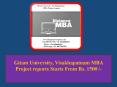 Gitam University, Visakhapatnam MBA Project reports Starts From Rs. 1500 /- PowerPoint PPT Presentation