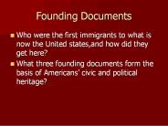 Founding Documents