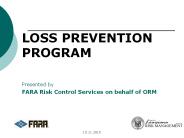 LOSS PREVENTION PROGRAM