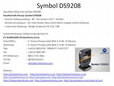 Symbol DS9208