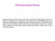 18 Minutes Software Review