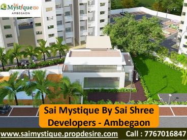 Sai Mystique in Ambegaon – 2 BHK Flats In Ambegaon