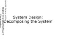 Lecture 1 for Chapter 6, System Design PowerPoint PPT Presentation