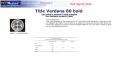 Title Verdana 80 bold PowerPoint PPT Presentation