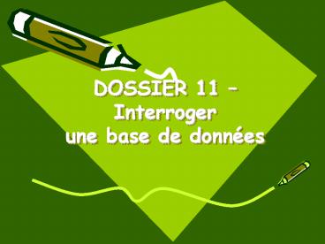 DOSSIER 11 