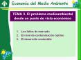 TEMA 3. El problema medioambiental desde un punto de vista econ PowerPoint PPT Presentation