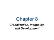 Globalization, Inequality, and Development