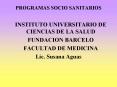 PROGRAMAS SOCIO SANITARIOS PowerPoint PPT Presentation
