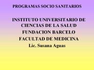 PROGRAMAS SOCIO SANITARIOS