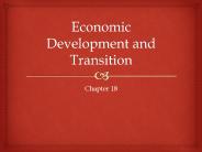 Economic Development and Transition