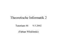 Theoretische Informatik 2