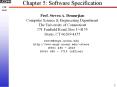 Chapter 5: Software Specification PowerPoint PPT Presentation