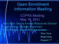 Open Enrollment Information Meeting PowerPoint PPT Presentation