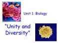 Unit 1: Biology PowerPoint PPT Presentation