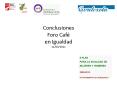 Conclusiones Foro Caf PowerPoint PPT Presentation