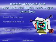Internet al servicio de la ense