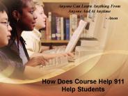 How Does Course Help 911 Help Students