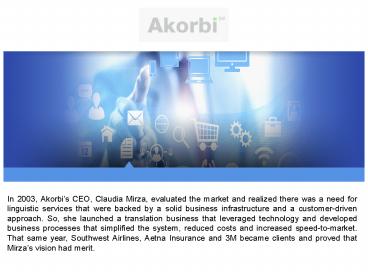 Akorbi Document Translation Services