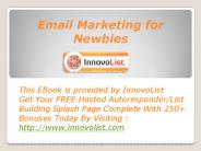 Email Marketing for Newbies