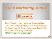 eZine Marketing A-to-Z