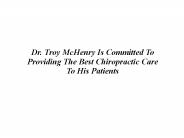 Dr Troy McHenry Chiropractor