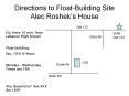 Directions to Float-Building Site Alec Roshek PowerPoint PPT Presentation