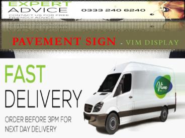 Pavement Sign | Vimdisplay