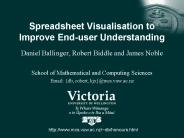 Spreadsheet Visualisation to Improve End-user Understanding