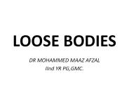 LOOSE BODIES