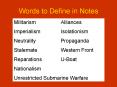 Words to Define in Notes PowerPoint PPT Presentation