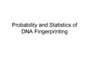 Probability and Statistics of DNA Fingerprinting
