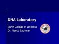 DNA Laboratory PowerPoint PPT Presentation
