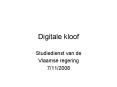 Digitale kloof PowerPoint PPT Presentation