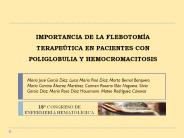IMPORTANCIA DE LA FLEBOTOM
