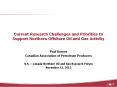 Current Research Challenges and Priorities to Support Northern Offshore Oil and Gas Activity PowerPoint PPT Presentation