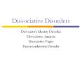 Dissociative%20Disorders PowerPoint PPT Presentation
