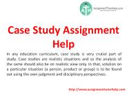 Case Study Assignment Help