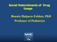Social Determinants of Drug Usage